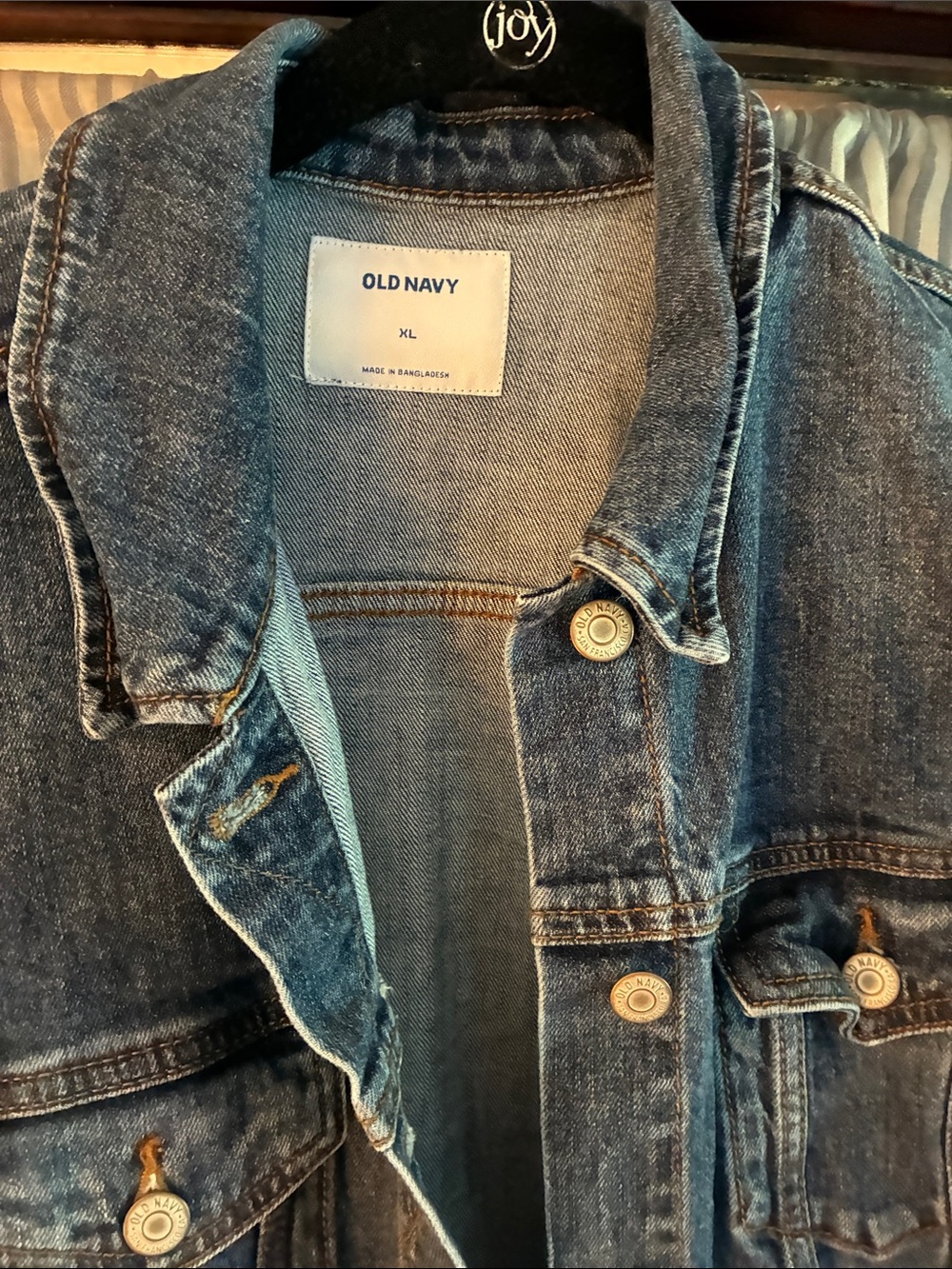 Old Navy Blue Denim Jean Jacket - Picture 2 of 6